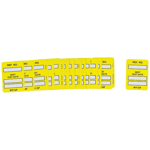 Microtag(r) Inspection Insr, Yel/Bk, PK100