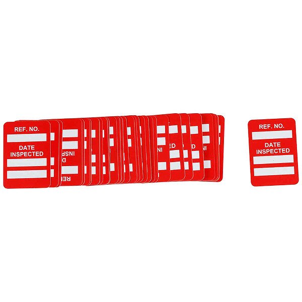 Microtag(r) Inspected Insr, Wht/R, PK100