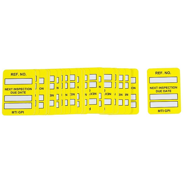 Microtag(r) Inspection Insr, Bk/Yel, PK100