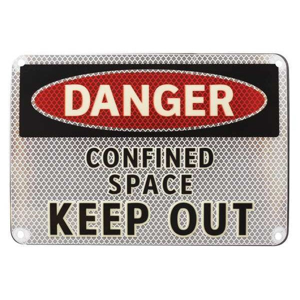 Danger Sign, 7 x 10In, R and BK/WHT, ENG, 104937