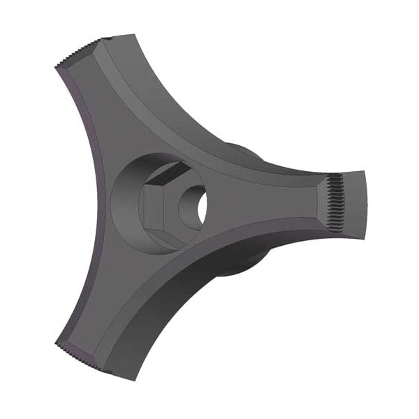 Snap Lock Three Prong Knob, 1/4