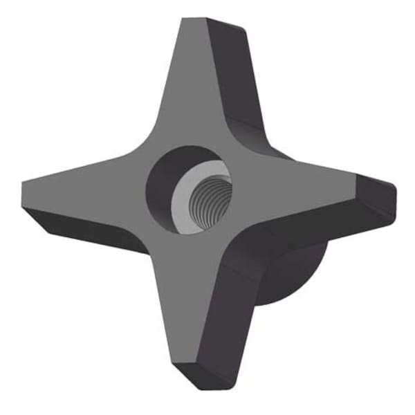 Four Prong Knob, 1/4-20 Thread Size, 1