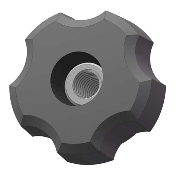 Fluted Knob, 1/4-20 Thread Size, 0.875