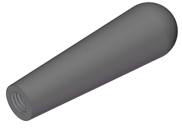 Long Tapered Knob, 1/2-13 Thread Size, 3.875