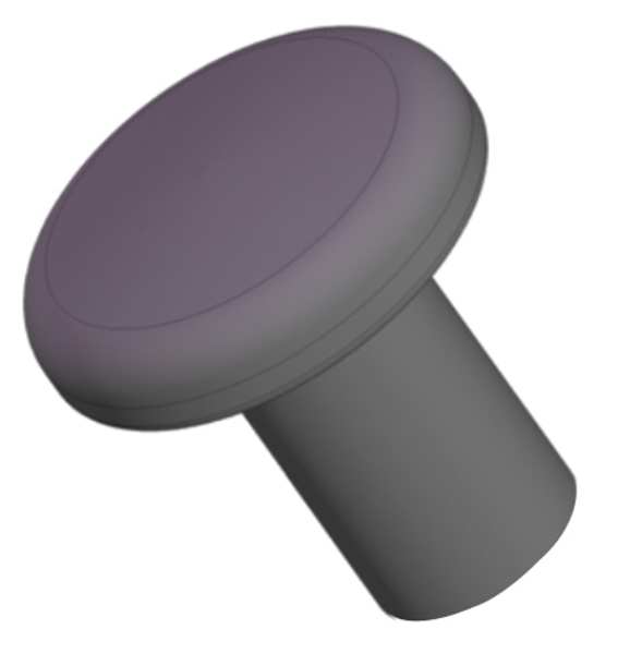 Pull Knob, 3/8-16 Thread Size, 1.25