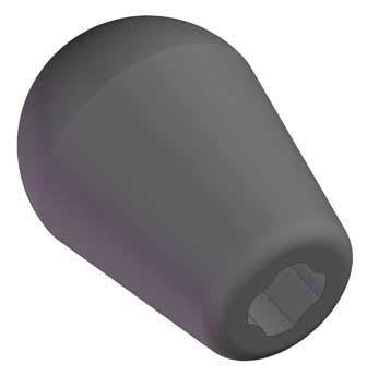 Universal Ball Knob No Insert, 1/4