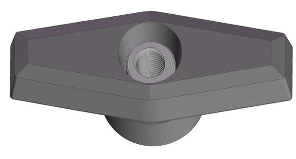 T Knob, 1/4-20 Thread Size, 1