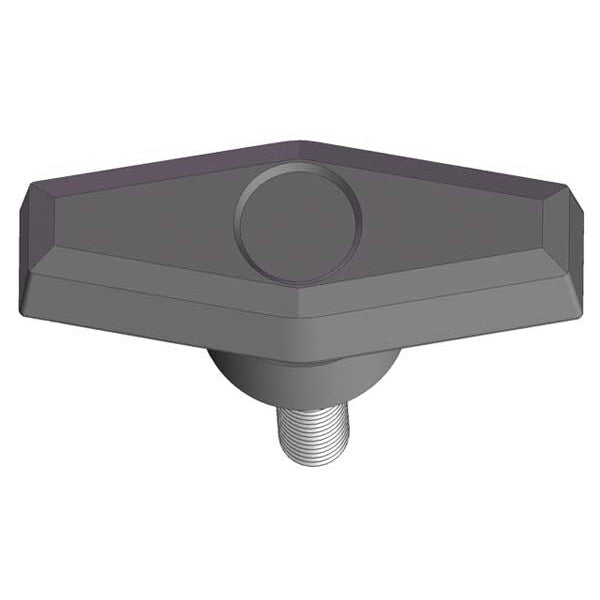 T Knob with Screw, 3/8-16 Thread Size, 0.75