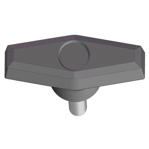 T Knob with Screw, 5/16-18 Thread Size, 2.00