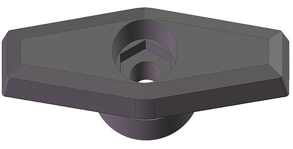 Snap Lock T Knob Hex Hole, 1/4