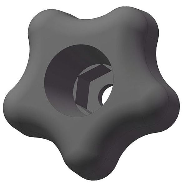 Snap Lock Star Knob, 1/4