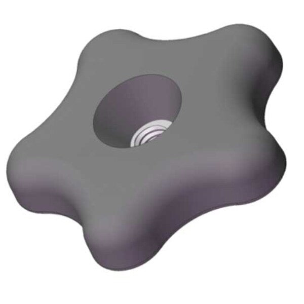 Star Knob, 3/8-16 Thread Size, 0.625
