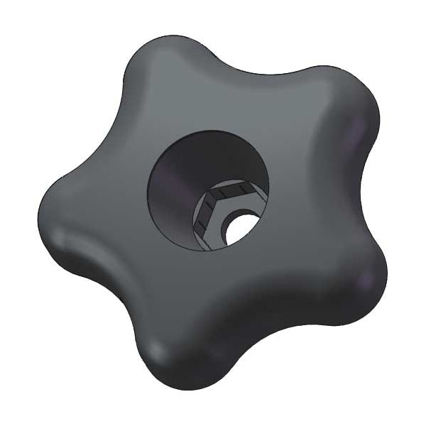 Snap Lock Star Knob, M10 Thread Size, 2-1/4