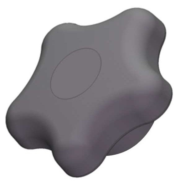 Star Knob, 3/8-16 Thread Size, 1