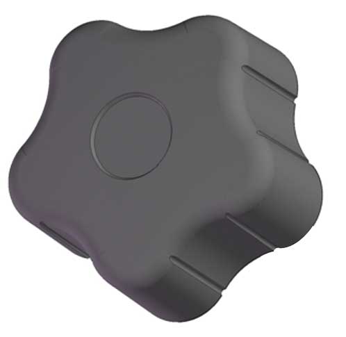 Soft Touch Star Knob, 1/4-20 Thread Size, 1-1/2