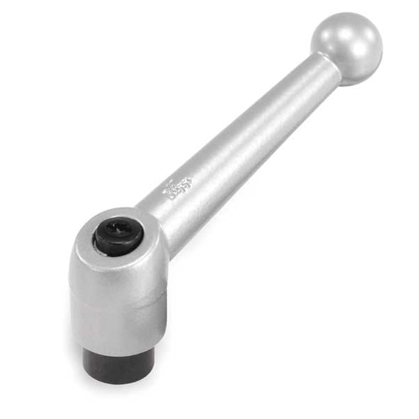 Adjustable Handle, Size: 2 5/16-18 Zinc, Black Satin, Comp: Steel