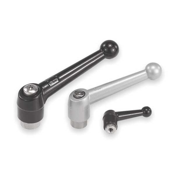 Adjustable Handle, Size: 5 1/2-13 Zinc, Black Satin, Comp: Stainless Steel