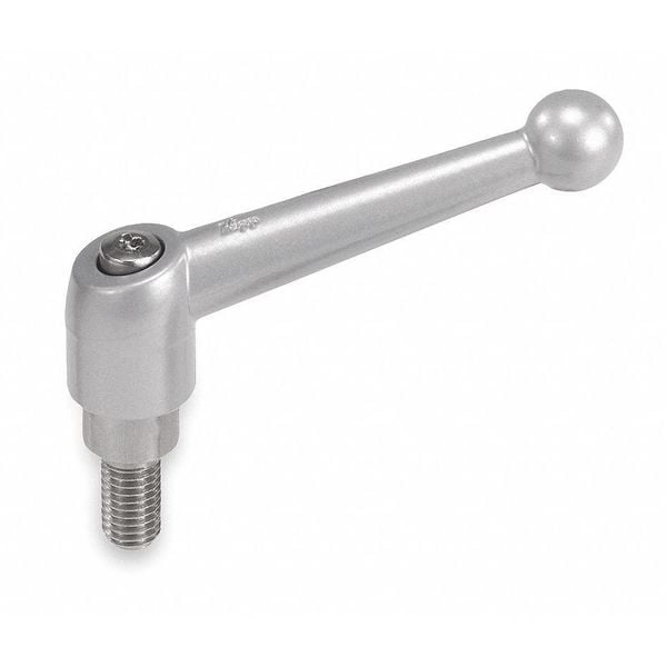 Adjustable Handle, Size: 1 10-32X45 Zinc, Black Satin, Comp: Steel