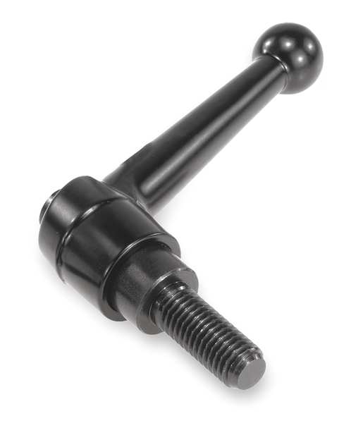 Adjustable Handle, Size: 3 M10X30 Zinc, Black Satin, Comp: Steel