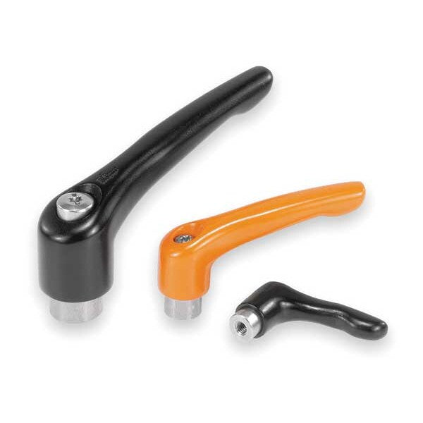 Adjustable Handle, Size: 1 10-24, Zinc Black Satin, Comp: Stainless Steel
