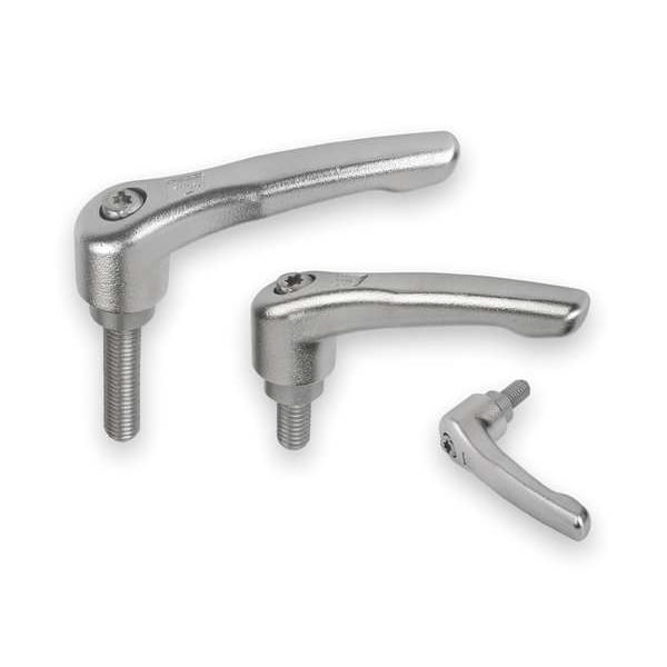 Adjustable Handle, Size: 3 M08X20, Entirely Stainless Steel, Electropolished
