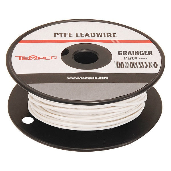 High temp Lead Wire, 22 Ga, White