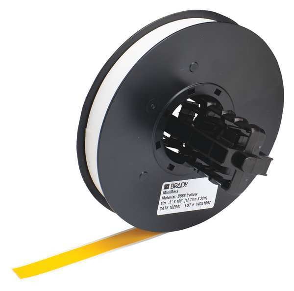 Tape Cartridge, Yellow, 100 ft. L