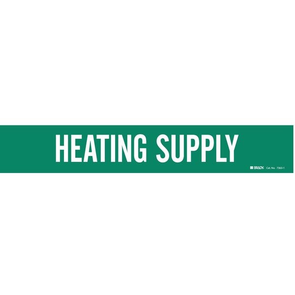 Pipe Mrkr, Heating Supply, 2-1/2to7-7/8 In, 7363-1