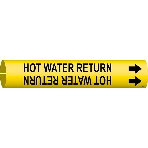 Pipe Mrkr, Hot Water Return, 3/4to1-3/8 In, 4081-A
