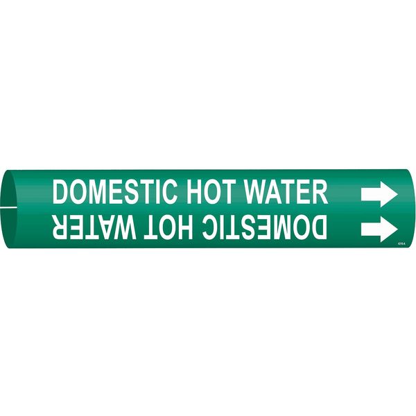 Pipe Mrkr, Domestic Hot Water, 3/4 to1-3/8, 4316-A