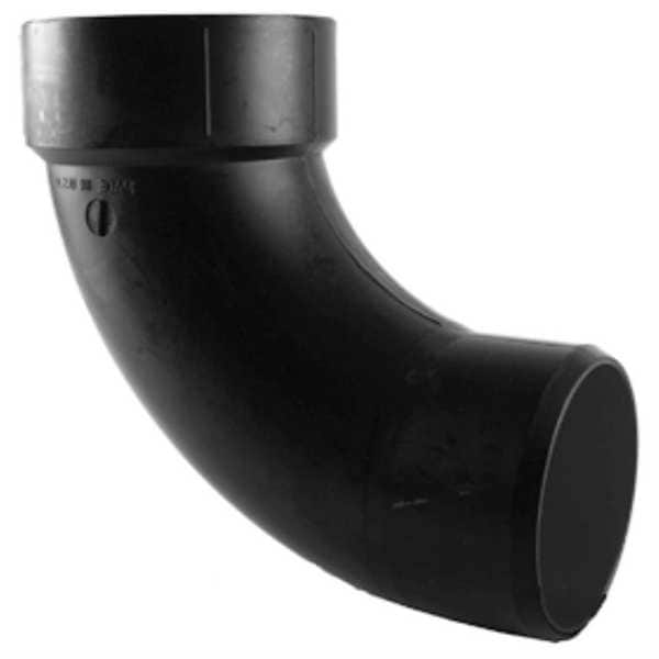 90 Long Sweep Elbow, 1-1/2 In HubxSpigot