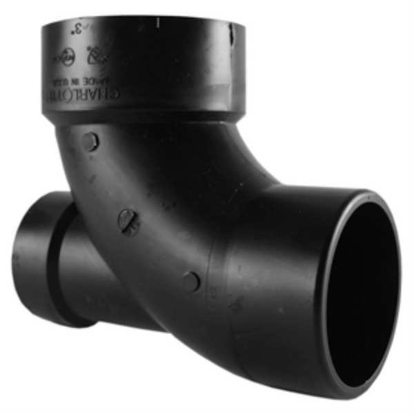 22-1/2 St. Elbow, 3 In x 2 In HubxSpigot