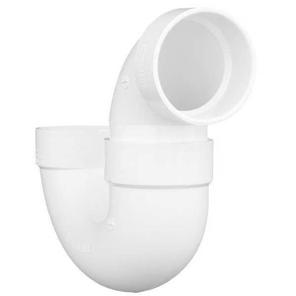 PVC, White Finish, P-Trap with Solvent Weld Joint