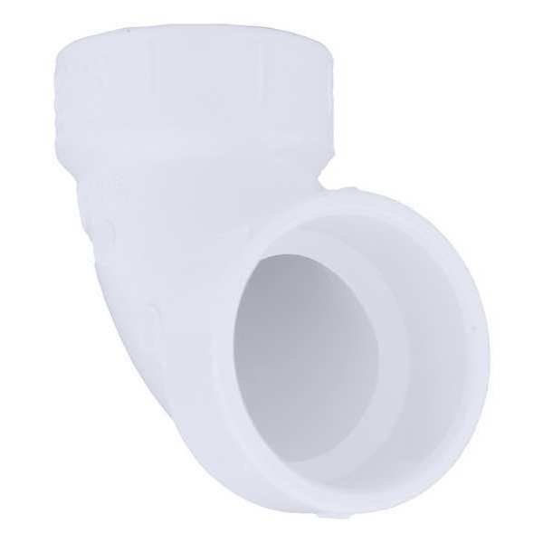 PVC Elbow, 90 Degrees, Hub, 8 in Pipe Size