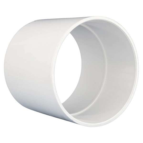 PVC Coupling, Hub, 8 in Pipe Size