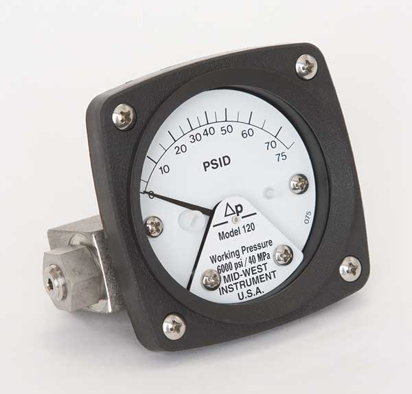 Pressure Gauge, 0 to 75 psi