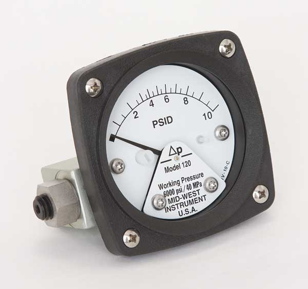 Pressure Gauge, 0 to 10 psi