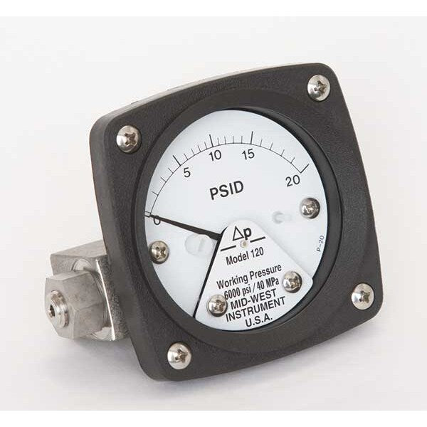 Pressure Gauge, 0 to 20 psi
