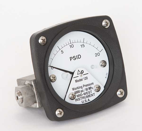 Pressure Gauge, 0 to 20 psi