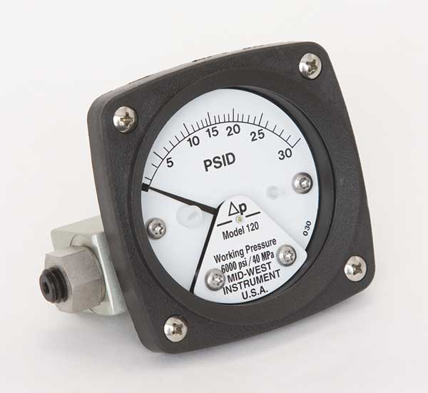 Pressure Gauge, 0 to 30 psi