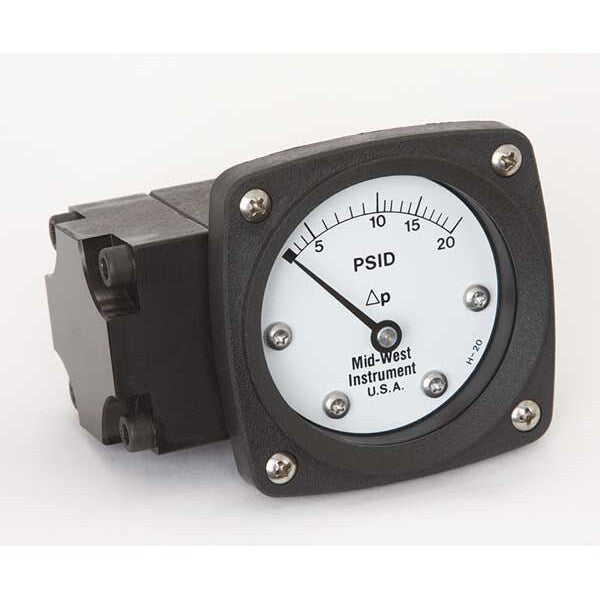 Pressure Gauge, 0 to 20 psi