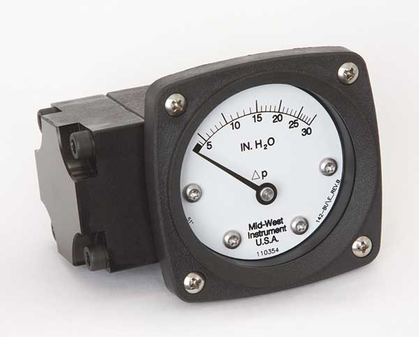 Pressure Gauge, 0 to 30 In H2O