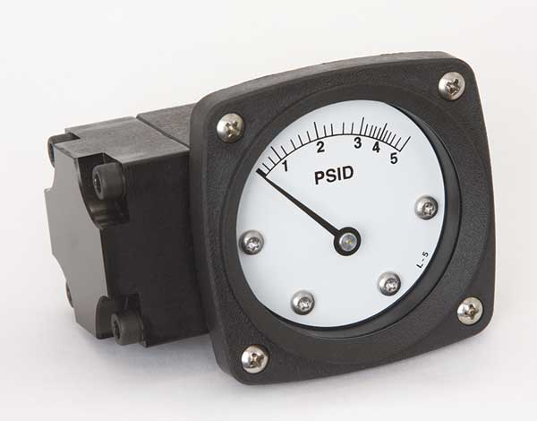 Pressure Gauge, 0 to 5 psi