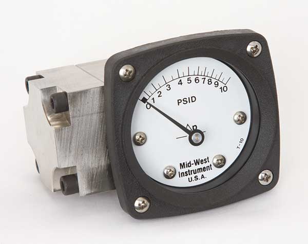 Pressure Gauge, 0 to 10 psi