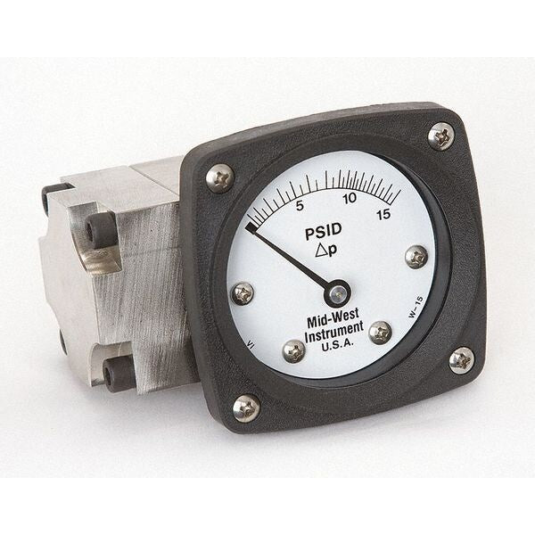 Pressure Gauge, 0 to 15 psi