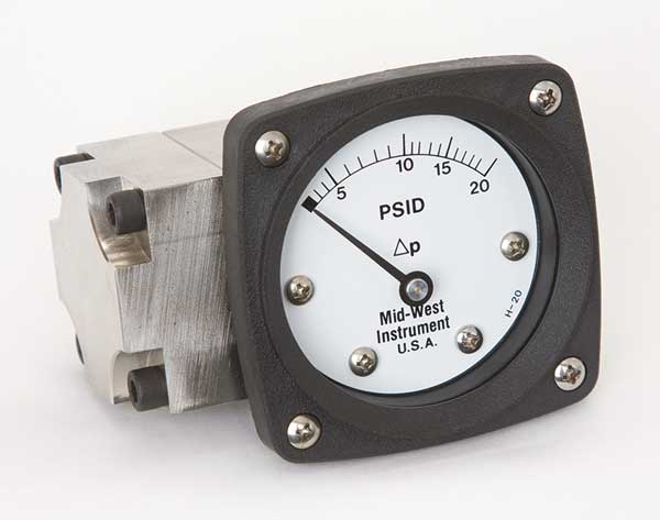 Pressure Gauge, 0 to 20 psi