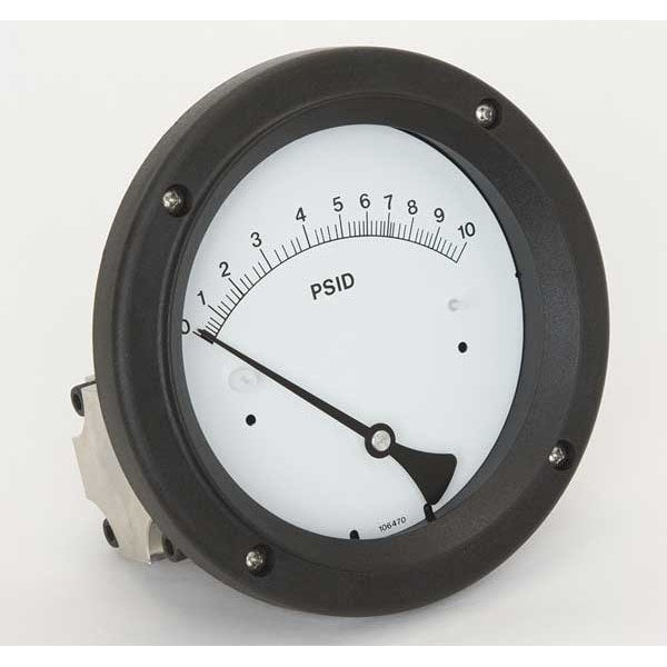 Pressure Gauge, 0 to 10 psi