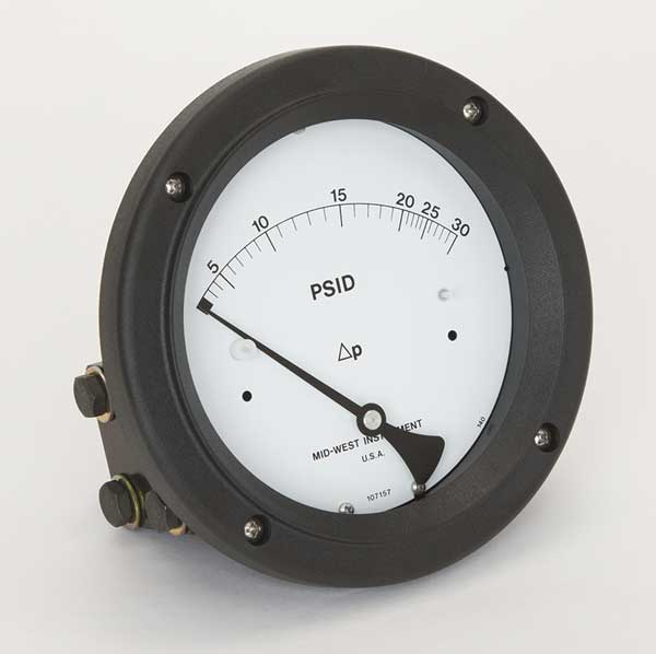 Pressure Gauge, 0 to 30 psi