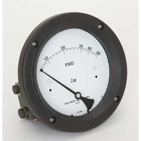 Pressure Gauge, 0 to 50 psi
