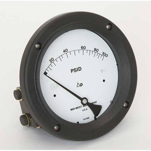 Pressure Gauge, 0 to 100 psi